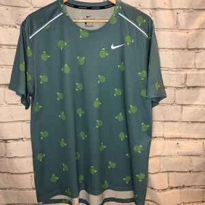 Nike Dri-Fit Wild Run Miler Globey Running shirt | Blue & Volt | Men’s XL